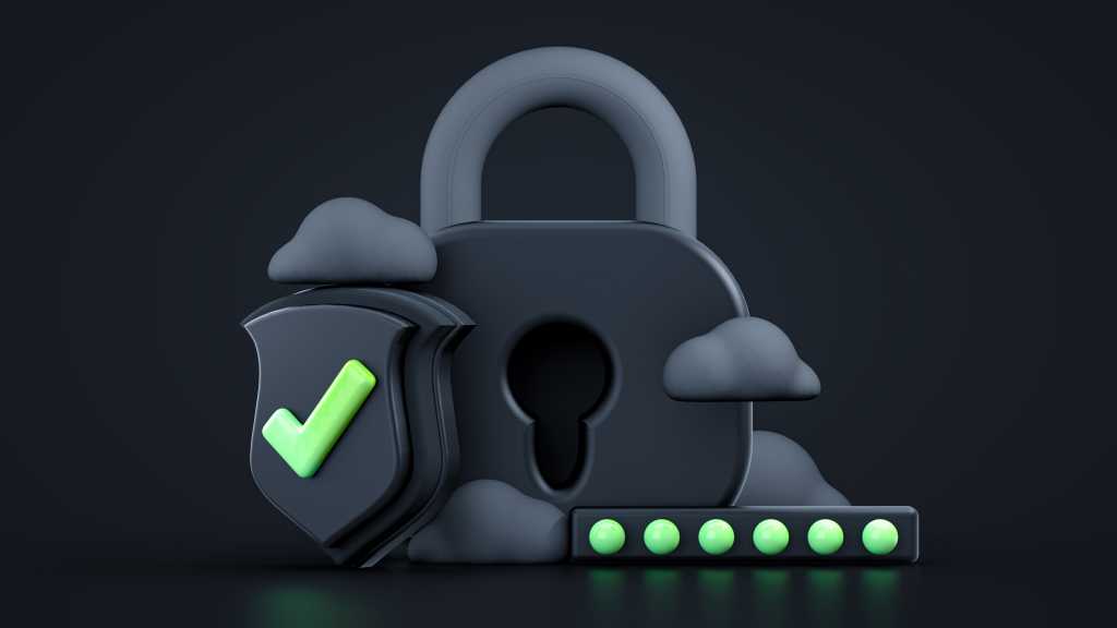 cloud security authentication  illustration